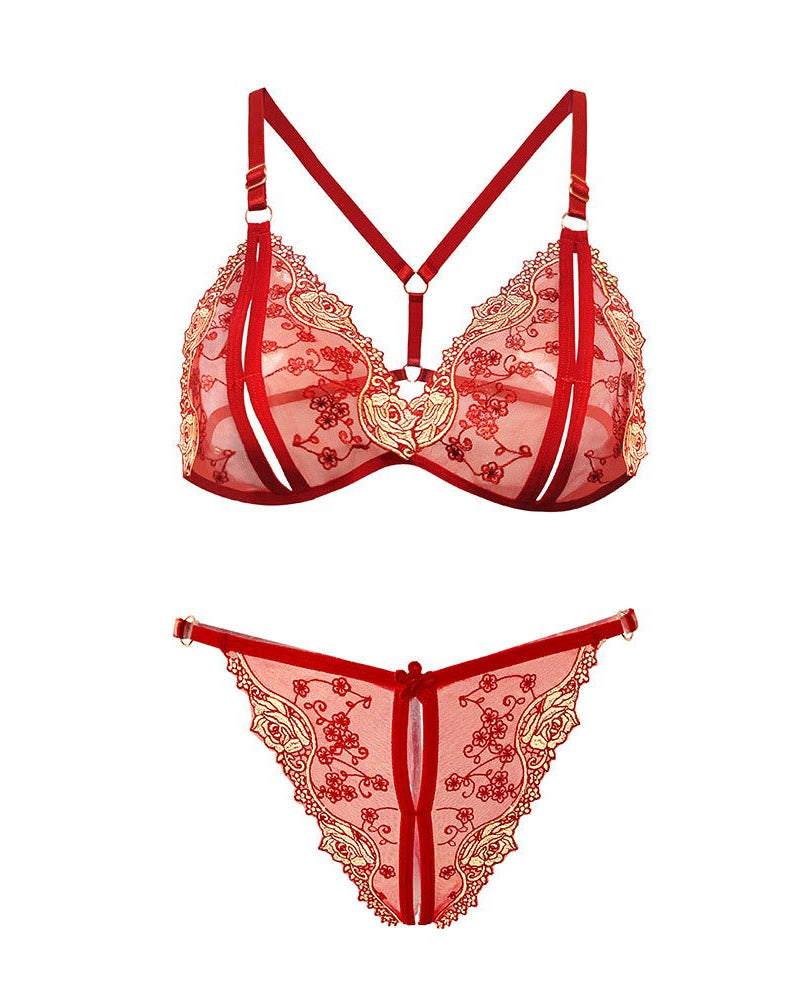 Petal Kiss Two-Piece Lingerie Set