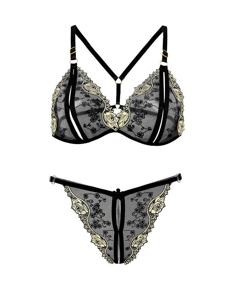 Petal Kiss Two-Piece Lingerie Set