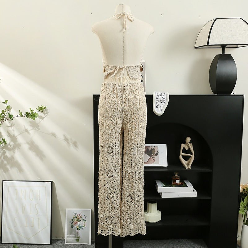Anya Two Piece Crochet Top Pant Co-ord Set