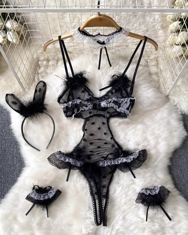 Feline Allure Teddy Lingerie Set