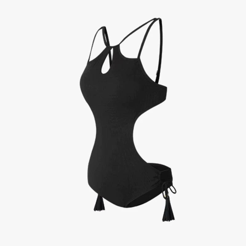 Black Side Tie Monokini By Sinderella