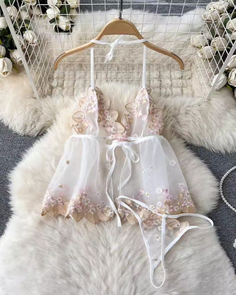 Blush Blossom Babydoll Lingerie