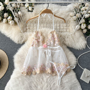 Blush Blossom Babydoll Lingerie