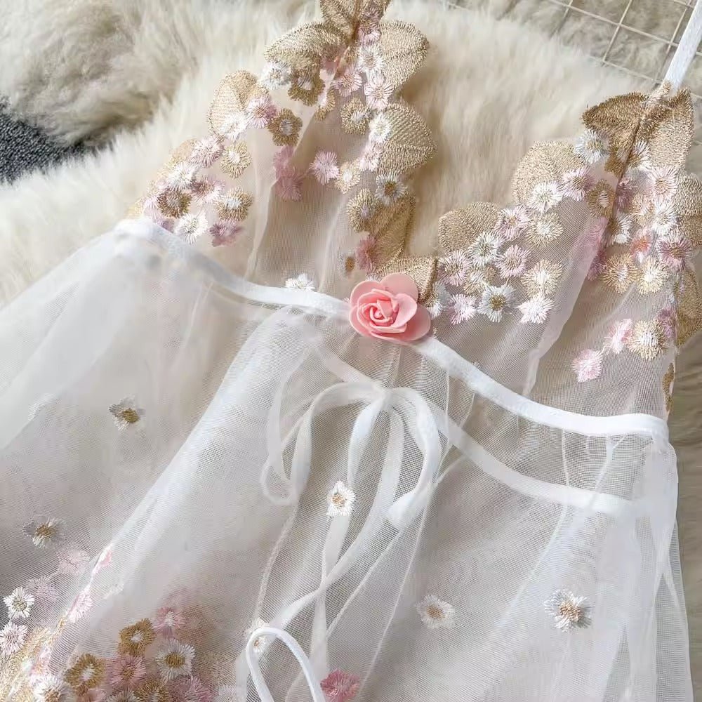 Blush Blossom Babydoll Lingerie