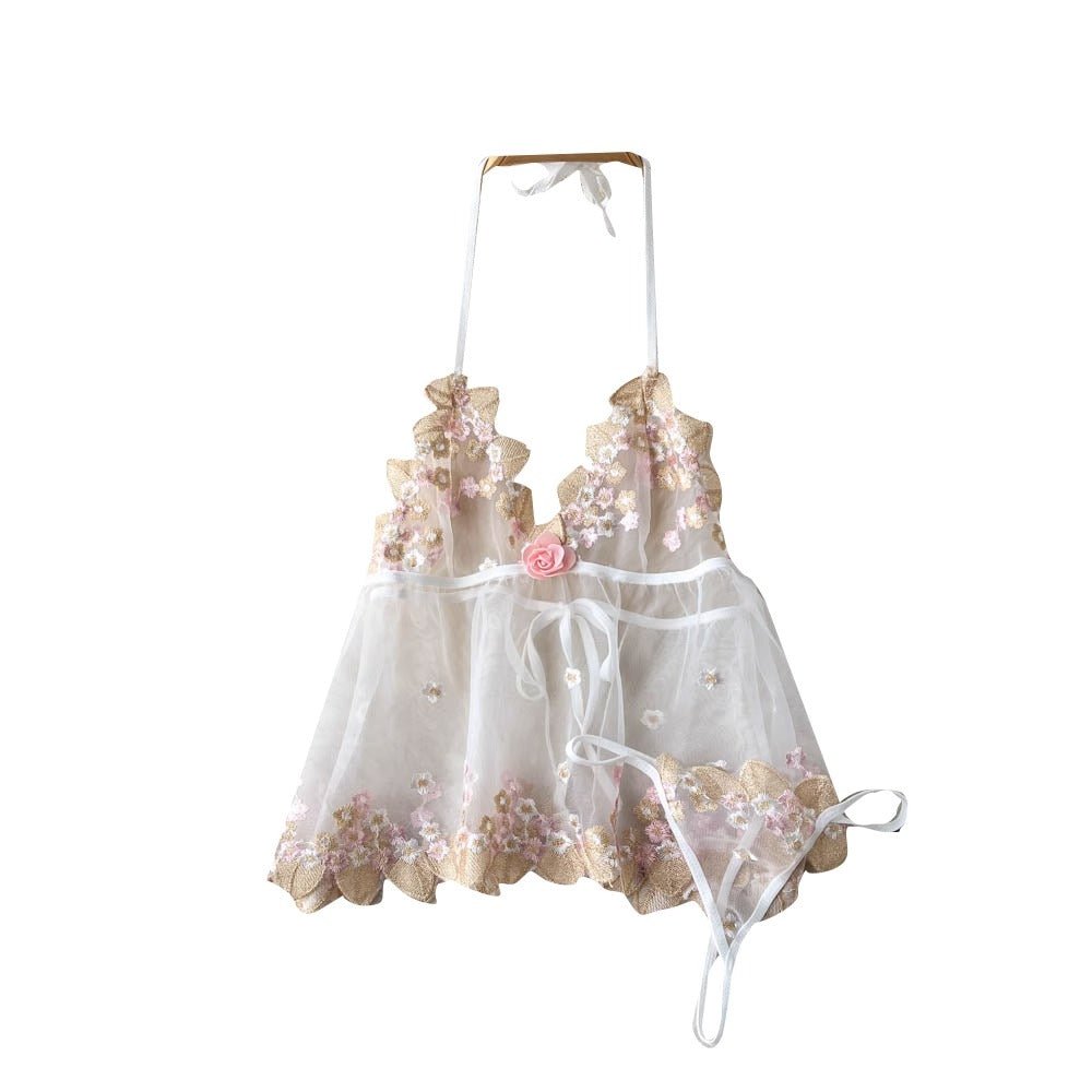 Blush Blossom Babydoll Lingerie