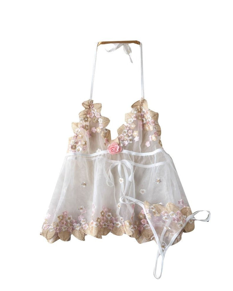 Blush Blossom Babydoll Lingerie