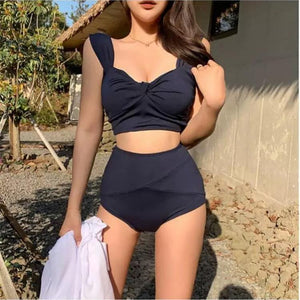 Daisy Two Piece High Waist Swimsuit