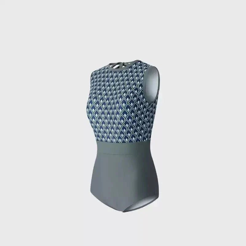 Grey Backless Monokini By Sinderella