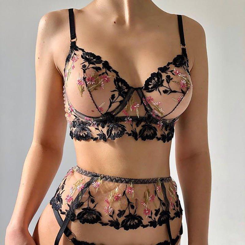 Bloom & Bare Allure Three Piece Lingerie Set