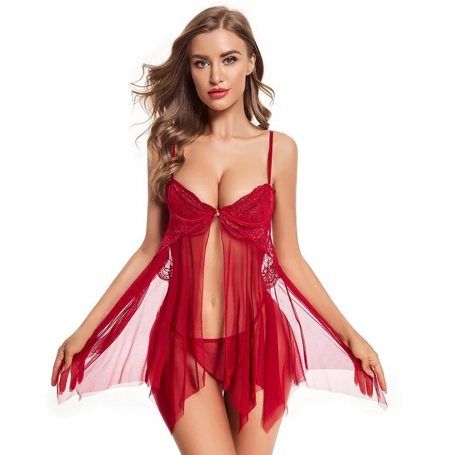 Blazing Romance Sheer Babydoll Lingerie