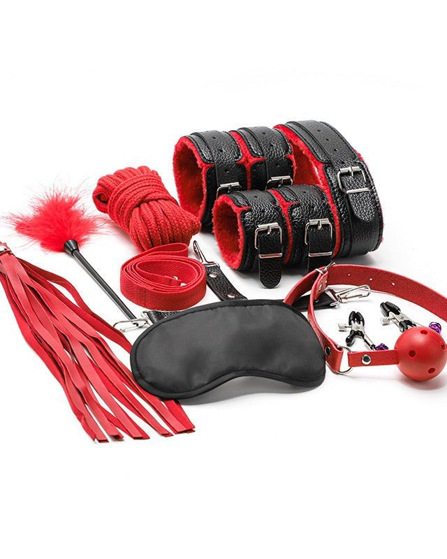 Intimate Control Red and Black 10 Piece Fantasy Set