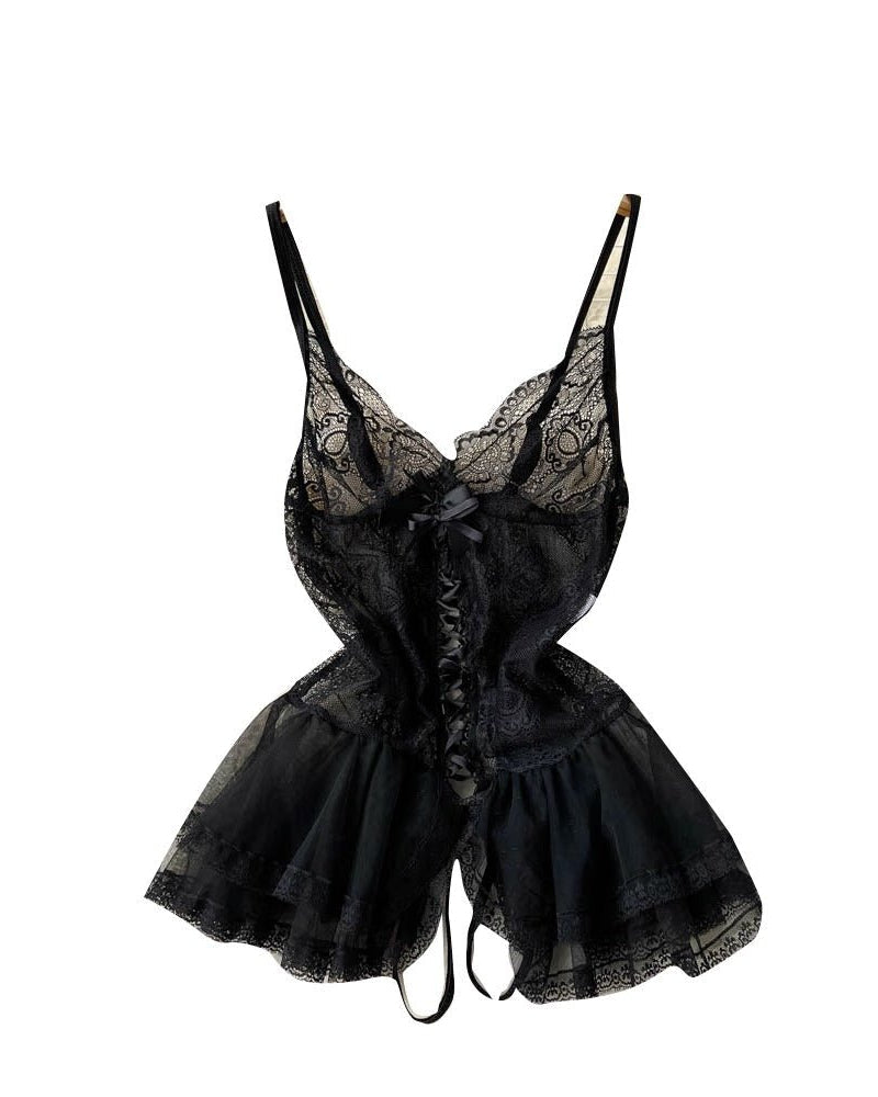 Serene Seduction Lace Babydoll Lingerie