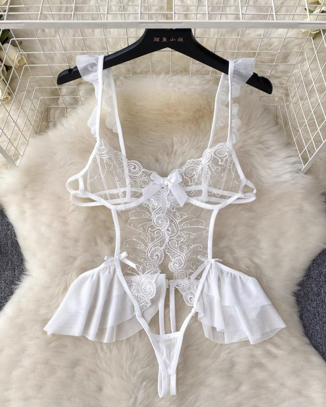 Juniper Scarlet Lace Bodysuit Lingerie