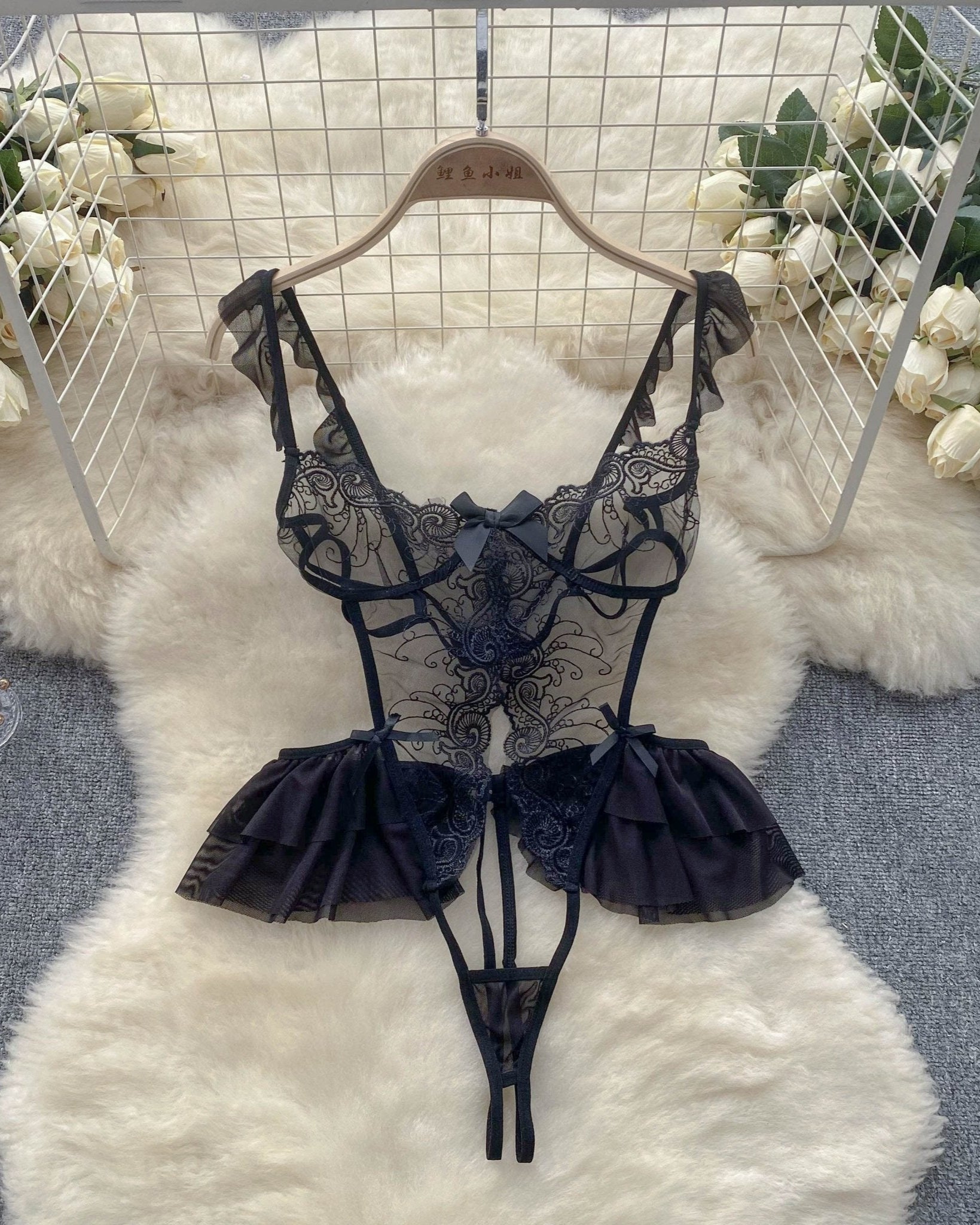 Juniper Scarlet Lace Bodysuit Lingerie