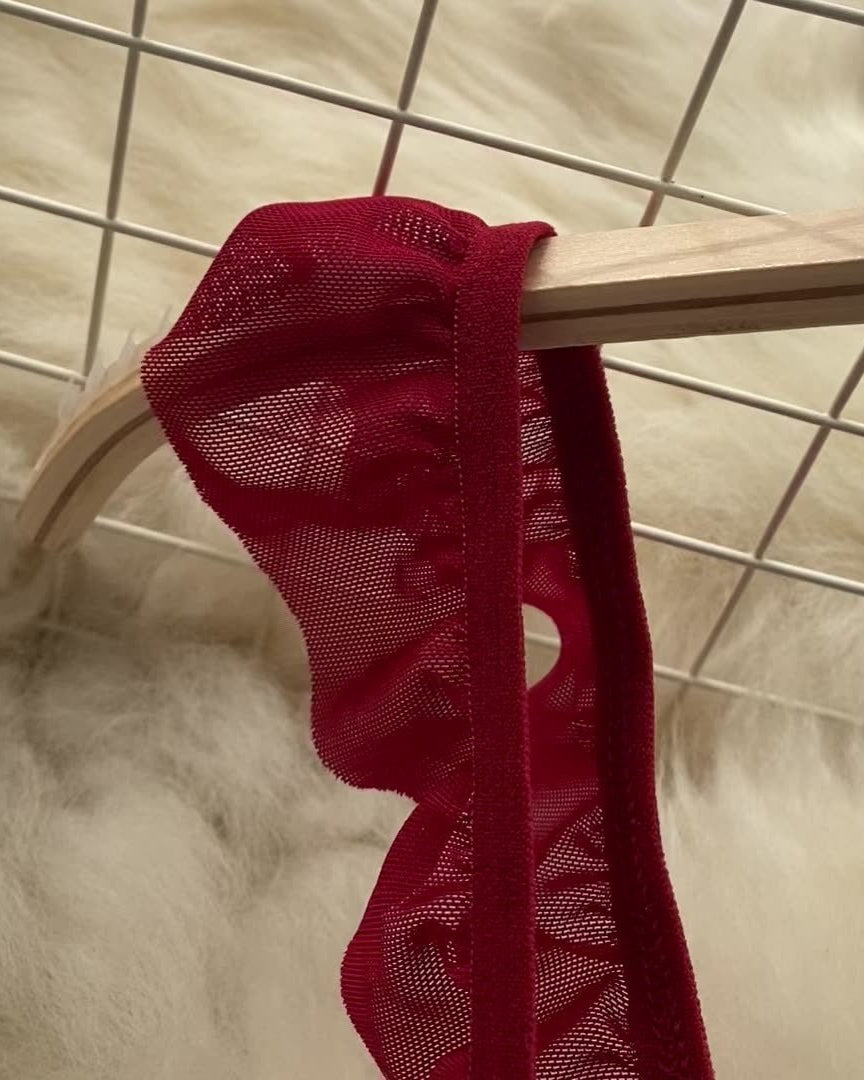 Juniper Scarlet Lace Bodysuit Lingerie