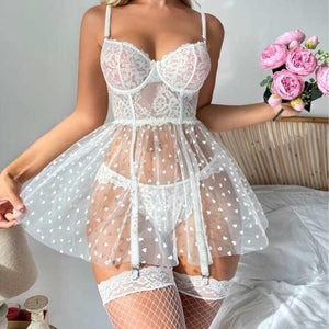 Hearts Aflutter Lace Lingerie