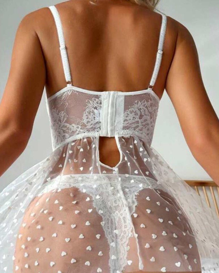 Hearts Aflutter Lace Lingerie