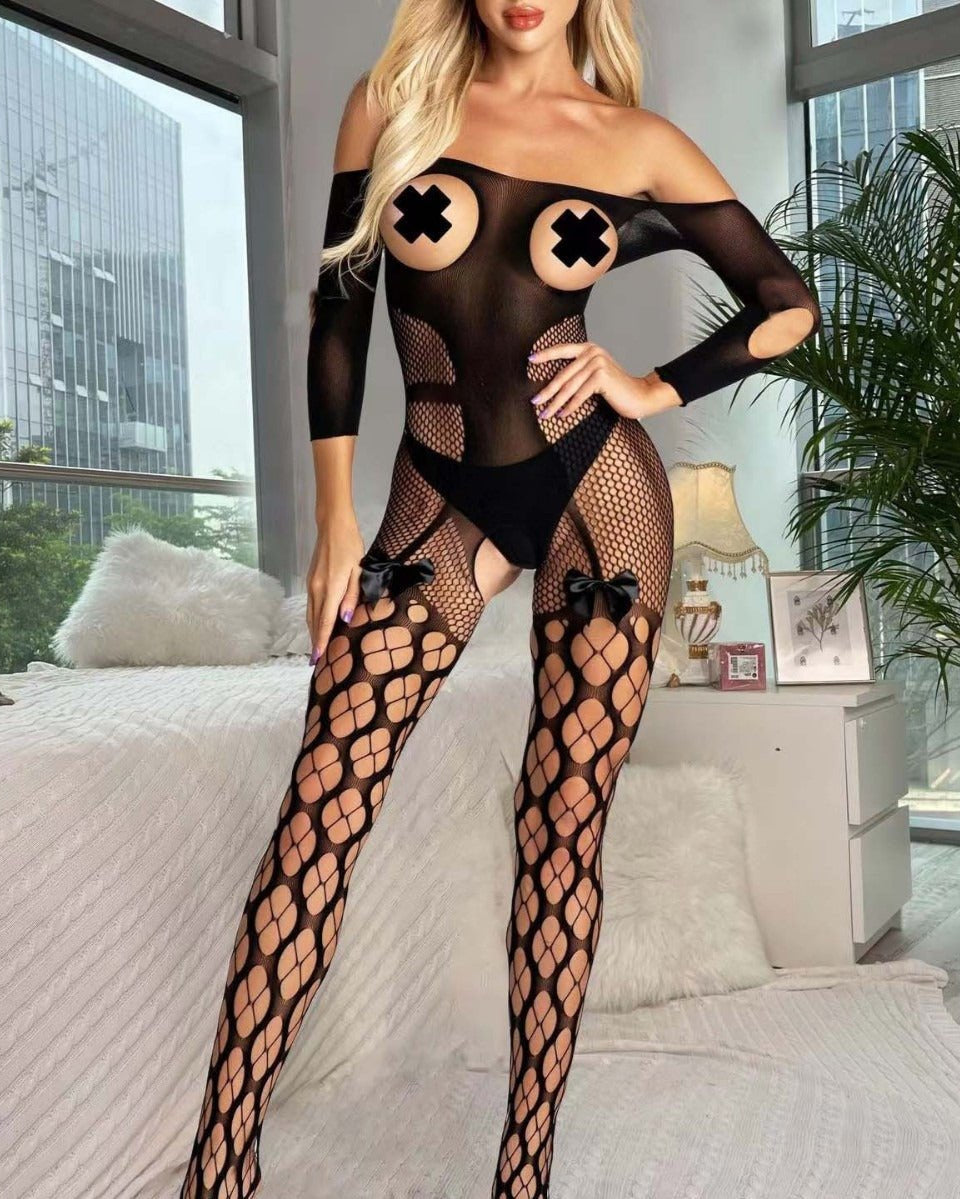 Love Unfiltered Off-Shoulder Bodystocking