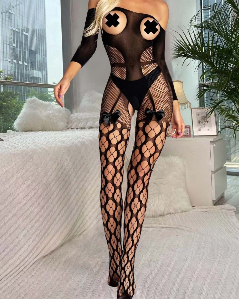 Love Unfiltered Off-Shoulder Bodystocking