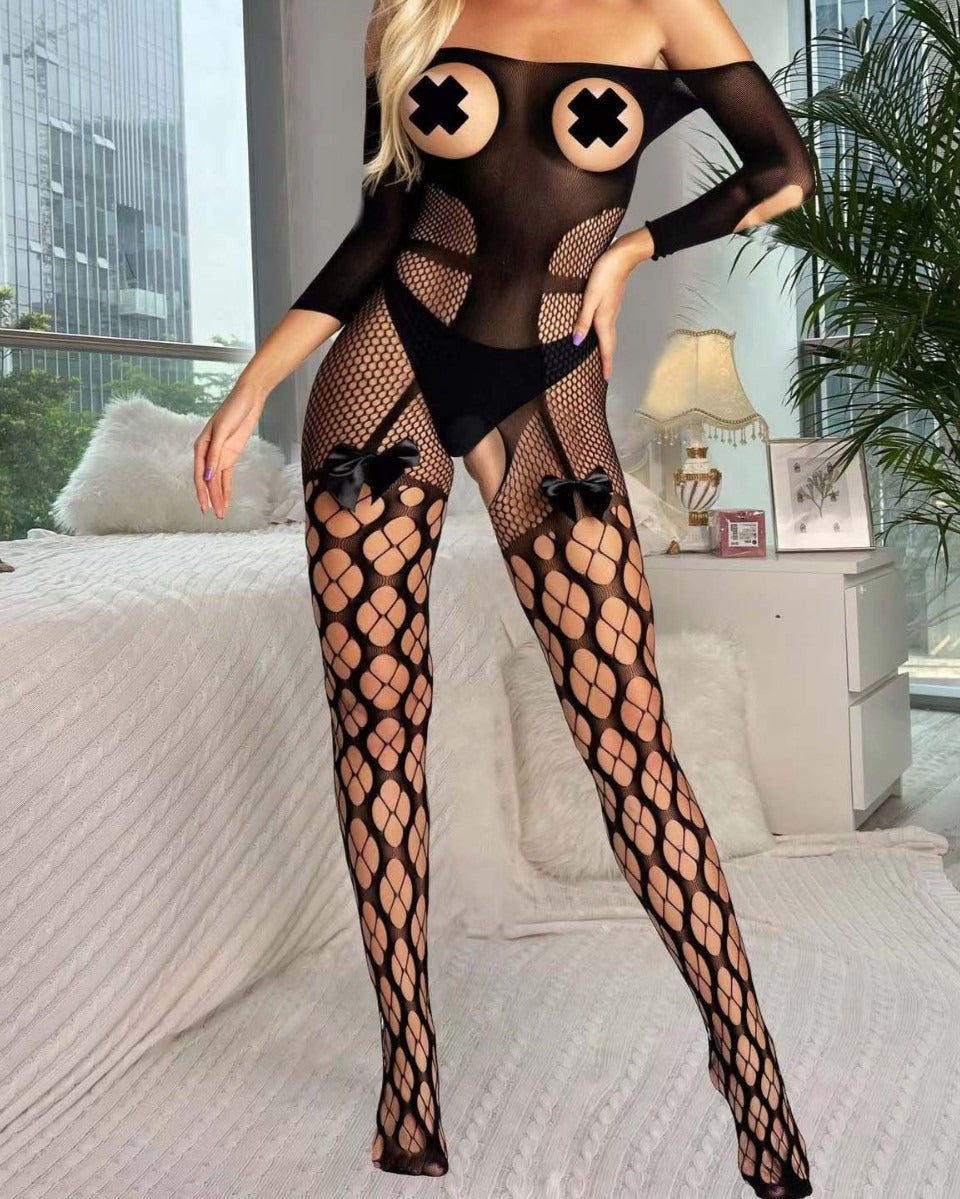 Love Unfiltered Off-Shoulder Bodystocking