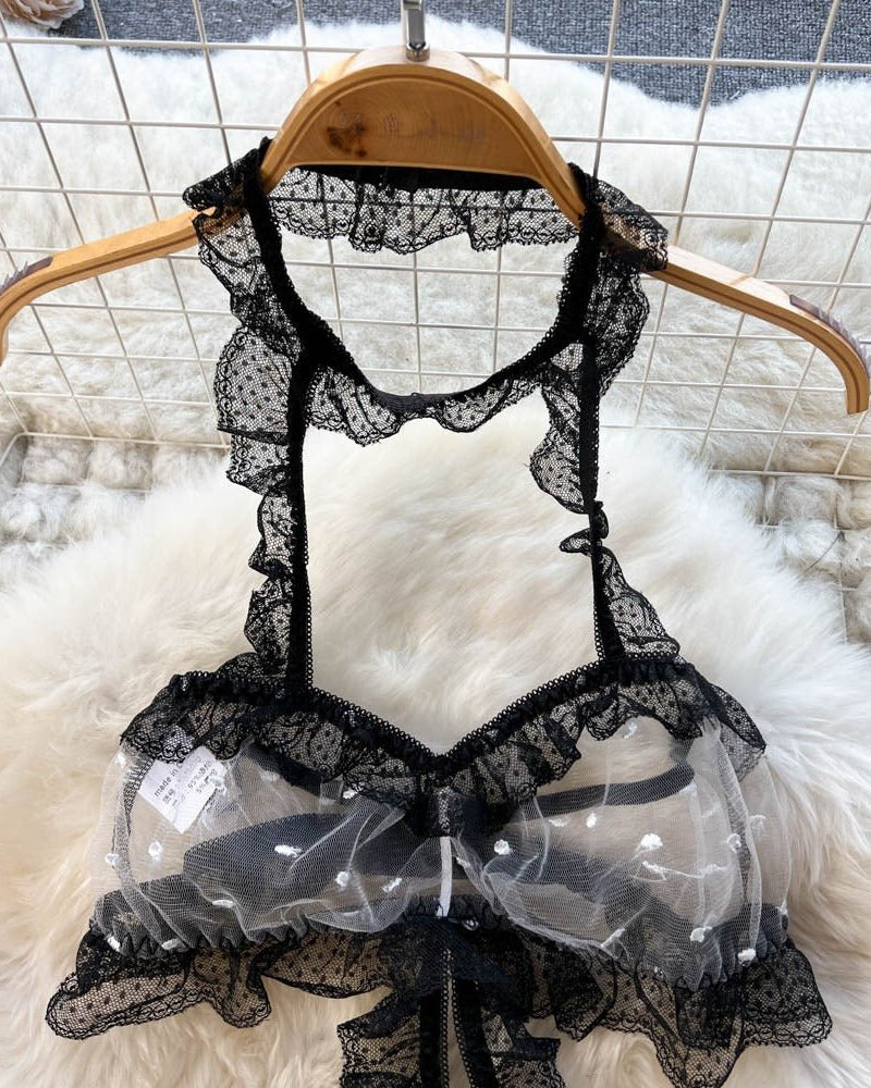 Risk It All Ruffled Lingerie