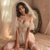 Vows of Lace Bridal Babydoll Lingerie Set