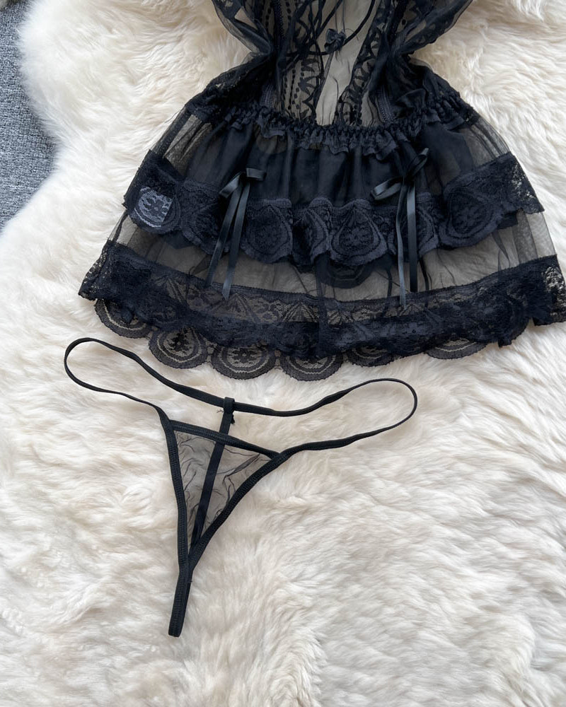 Say Less, Show More Mesh Lingerie