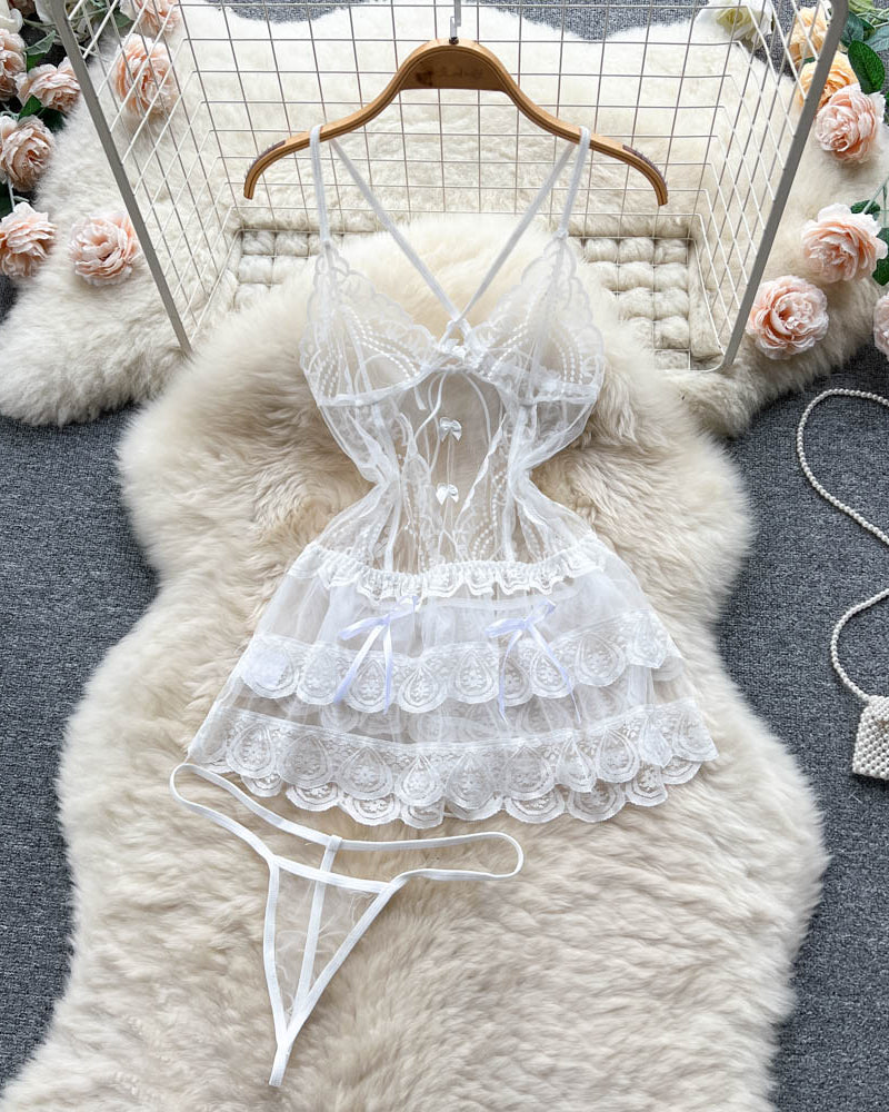 Say Less, Show More Mesh Lingerie