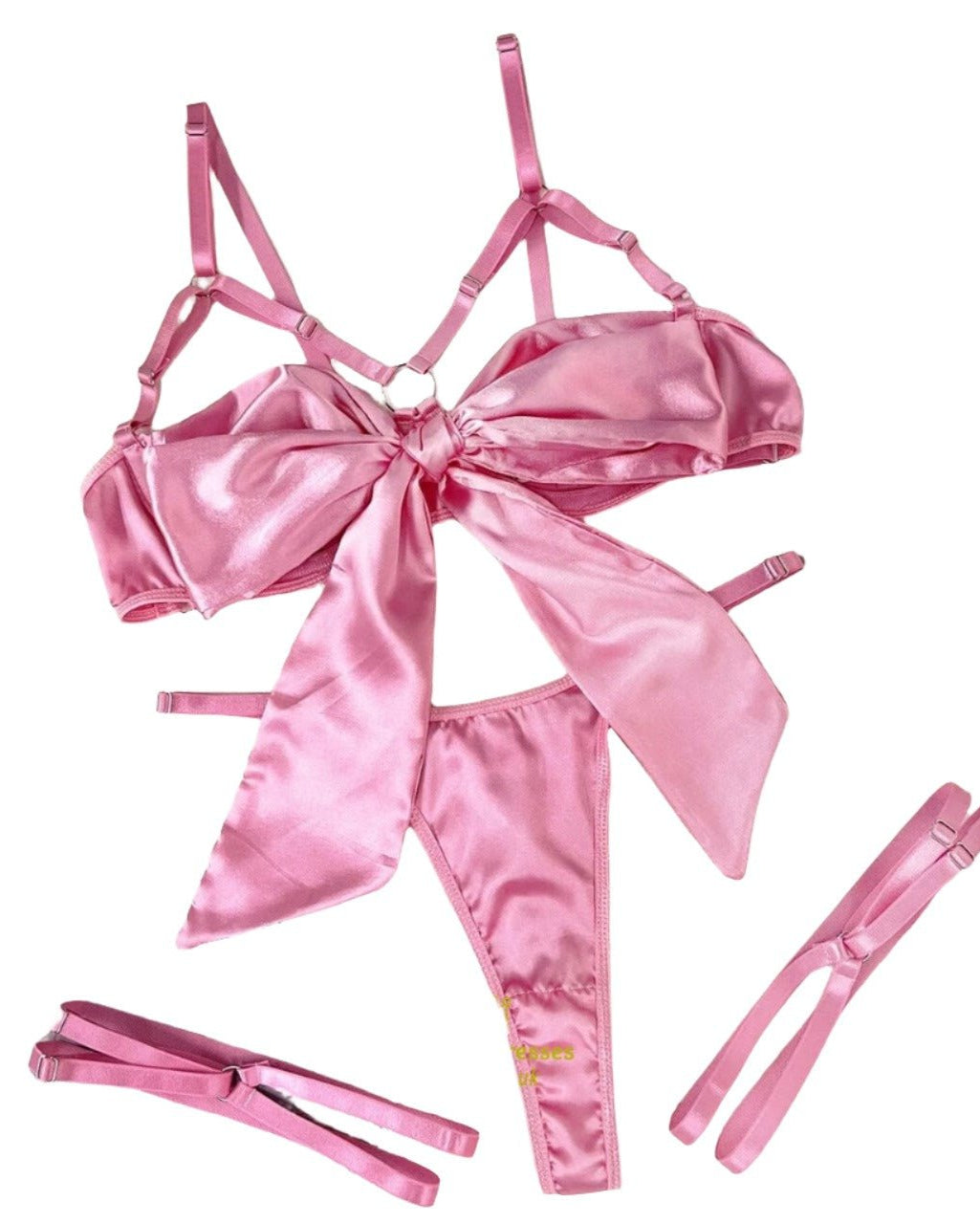 Glamorous Jade Satin Allure Lingerie Set