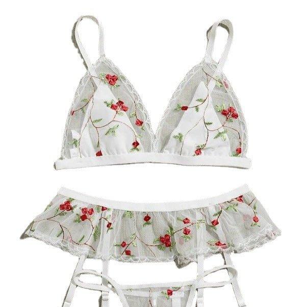 Blooming Temptress Three Piece Lingerie Set