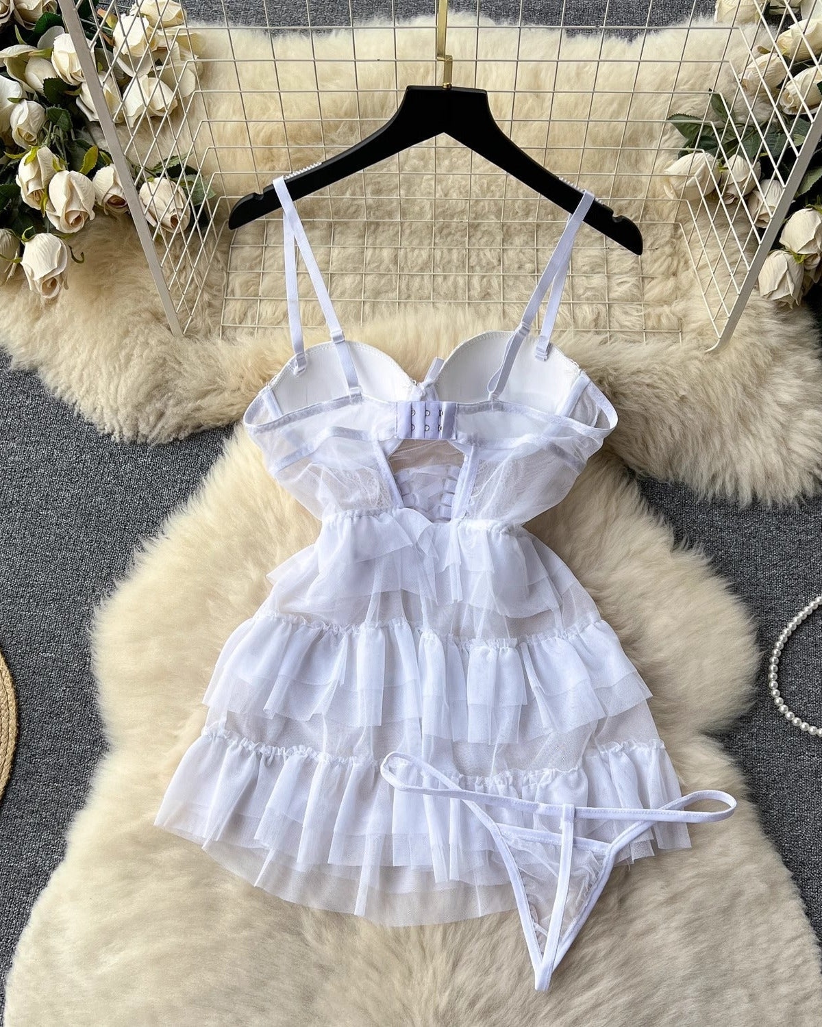 Old Hollywood Allure Two Piece Lingerie Set