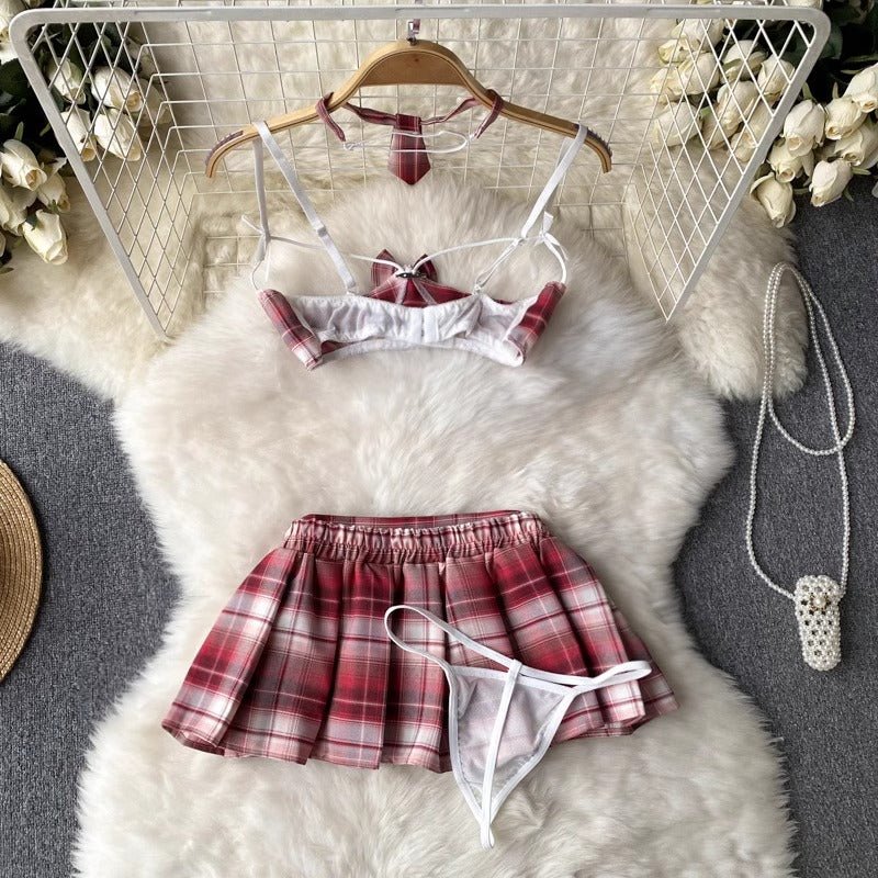 Extra Credit Cutie Four Piece Lingerie Set