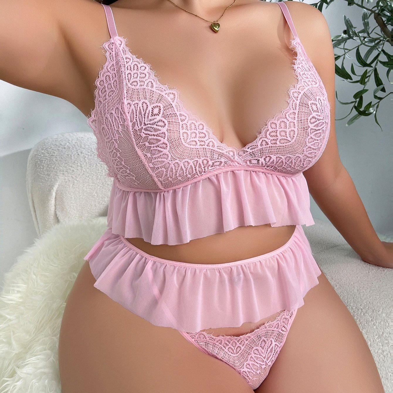 Tickled Pink Plus Size Lingerie