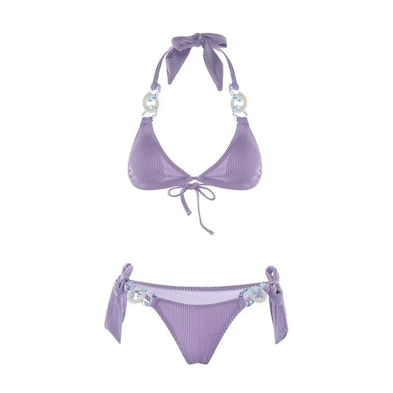 Two Piece Bikini Set With embellished Rings By Sinderella